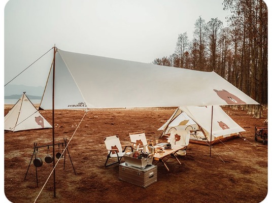 Outdoorbase桔野6人露營帳篷出租特色