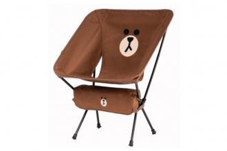 棕色布朗熊摺疊椅